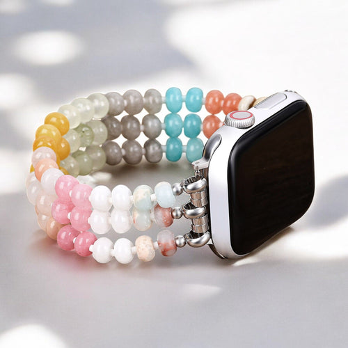 Blush Beam Stone Stretch Apple Watch Strap