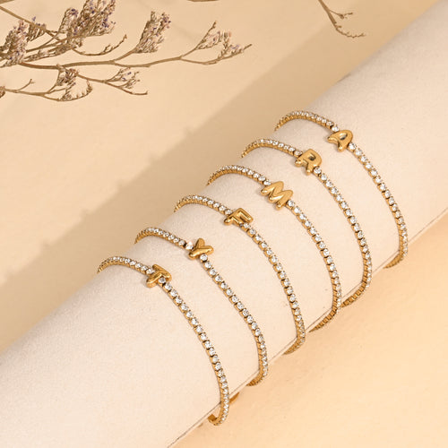 57 Mini Crystals Initial Bracelet Pack
