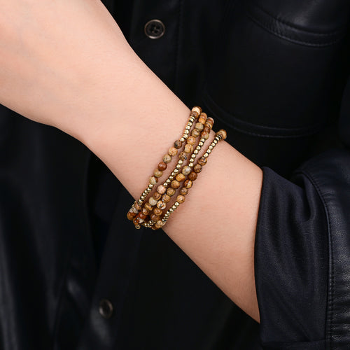 Agate Elegance Bracelet Set