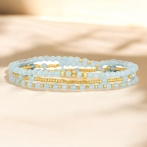 Aqua Gold Breeze Multi-Style Bracelet/Necklace
