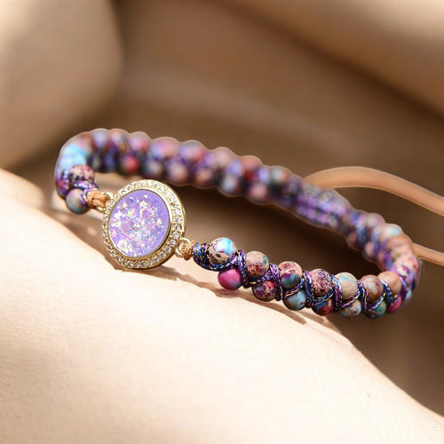 Beaming Violet Opal Bracelet