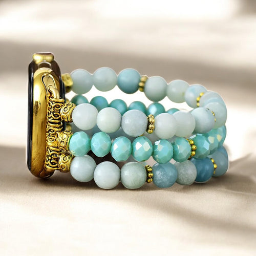 Amazonite Bliss Stretch Apple Watch Strap