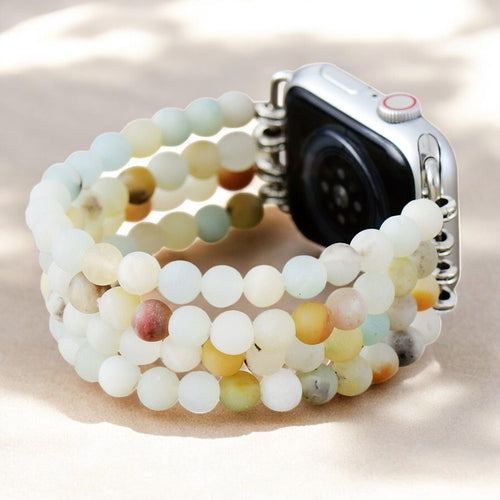 Amazonite Jasper Stretch Apple Watch Strap