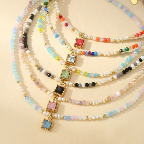 Blushing Lilac Crystal Choker Necklace