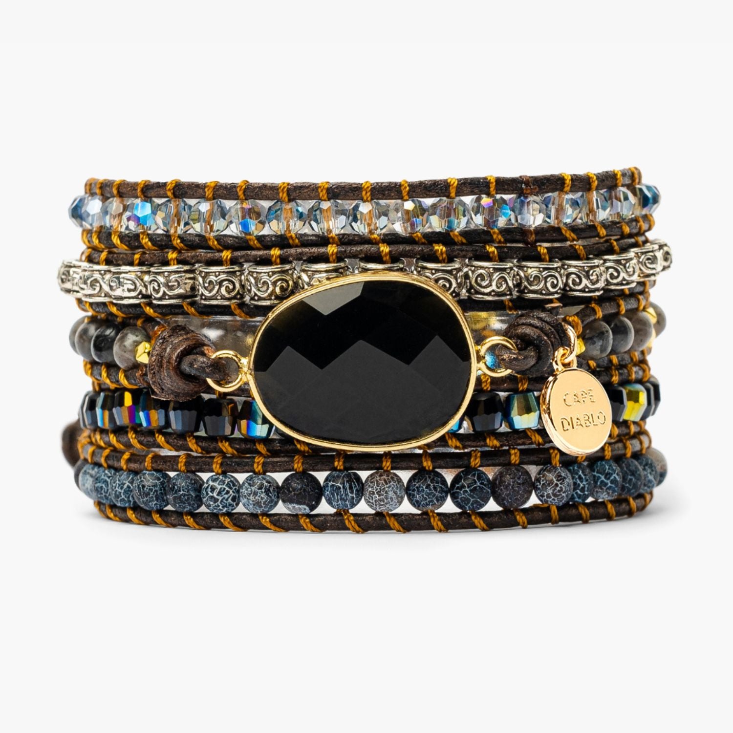 Onyx Moonlight Protection Wrap Bracelet