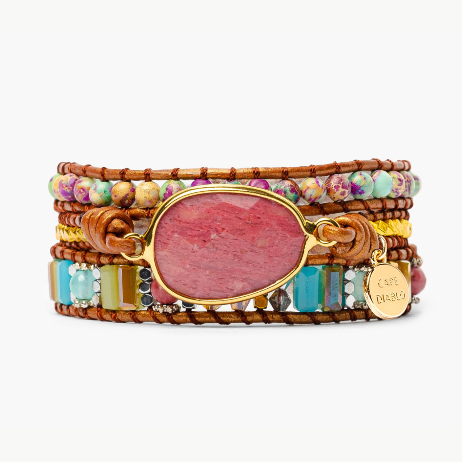 Healing Rhodochrosite Wrap Bracelet