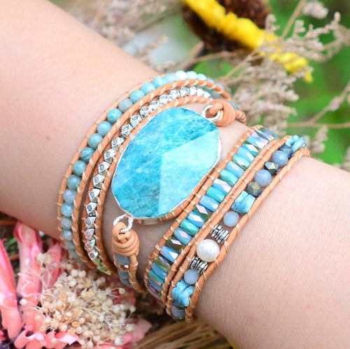 Amazonite Heaven on Earth Wrap Bracelet